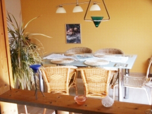 Unterkunft Rieden-Kreuth Wohnzimmer Esszimmer