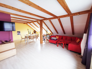 Unterkunft Rieden-Kreuth Wohnzimmer Couch